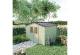 Abri de jardin bois SHELTY PLUS 9m², toiture en acier galvanisé, madriers épaisseur 28mm , 3.33m X 2.80m